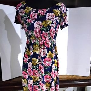Floral print dress